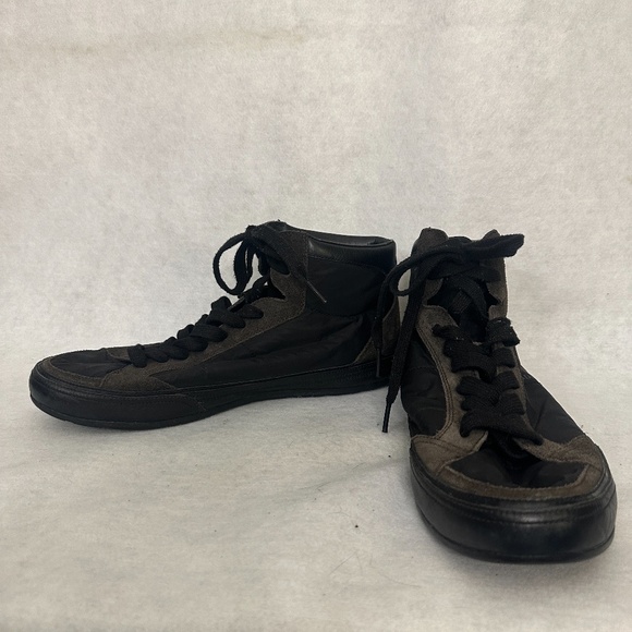 Prada Hightops US men's size 9 Gently worn Leather / nylon / suede / rubber - Picture 2 of 14